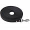 5m long cool black dog tracking leads made from PVC coated webbings