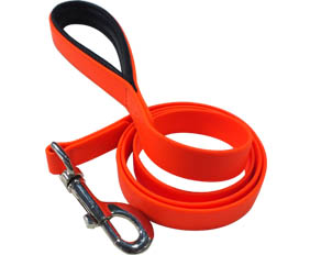 Neon orange dog hunting training tracking leads leashes PVC