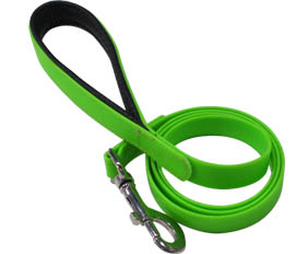 feel like leather PVC pet dog walking leash with handle