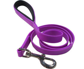 Abrasion resistant durable purple puppy leash supplies in PVC