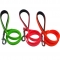 feel like leather PVC pet dog walking leash with handle