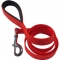 Matte finished solid red color PVC pet lead leash rope with handle