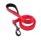 PVC coated nylon leash with zinc alloy snap hook and soft padding