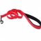 PVC coated nylon leash with zinc alloy snap hook and soft padding