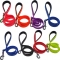 Waterproof durable soft blue PVC dog leash for walking dogs