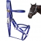 Baby blue endurance bridle halter in PVC