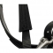 Black PVC halter bridle bits hangers steel stainless buckle