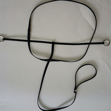 BLack PVC running martingale wholesale for horse running riding