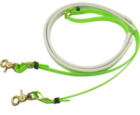 Lime green TPU endurance reins wholesale horse equipment