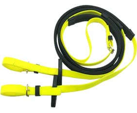 Neon yellow horse- equipment rein supplies in PVC-Nylon