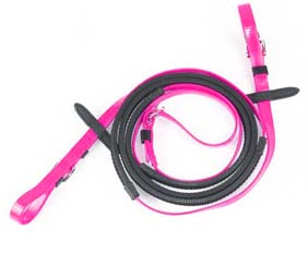 Cute rose split style PVC equestrian reins for riding