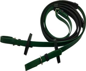 Dark green horse saddlery reins bridles PVC