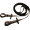 Brown western racing bridles and reins PVC