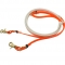 Fluo orange TPU coated nylon rein for horse riding endurance