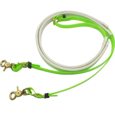 Lime green TPU endurance reins wholesale horse equipment