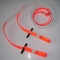 Solid orange color PVC riding rein supplies with zinc alloy buckles