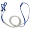 Transparent baby blue TPU split style rein for horse riding racing