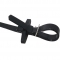 Waterproof black TPU coated nylon horse riding reins