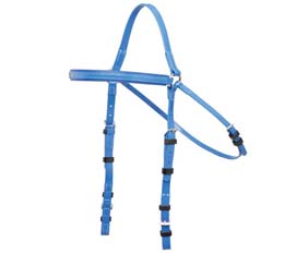 Sky blue horse supplies headstall PVC