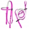 Light purple bit hanger headstall bridle and rein PVC