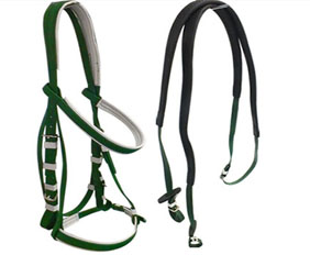 Dark green PVC horse racing bridle wholesale retail