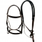 Cob size brown dressage bridles PVC with one noseband