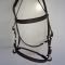 Cob size brown dressage bridles PVC with one noseband