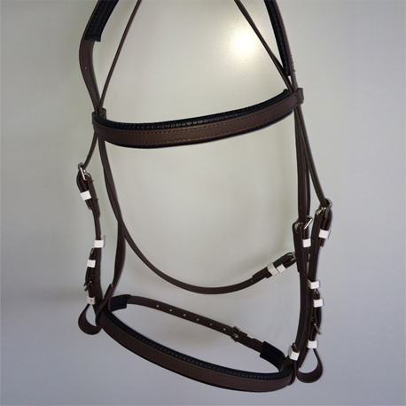 Cob size brown dressage bridles