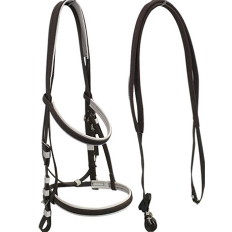 PVC coated nylon horse bridle