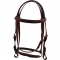 Full horse bridle with rein PVC maroon color