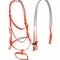 Neon orange quick change bridle PVC with rein sets supply