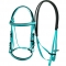 Single noseband bridle and rein PVC on sale