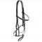 Western type full horse size bridle with two nosebands in PVC