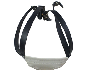 Black PVC football helmet regular chin strap supplier manufacturer
