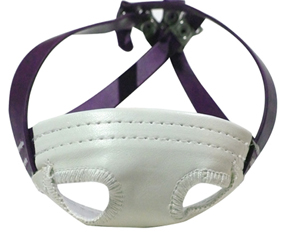 Purple sporting helmet chin straps in PVC adult children size