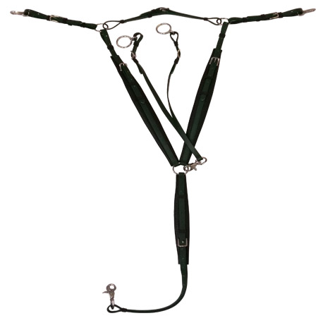 Dark green horse tack supply with martingales and breastplates PVC manufacturer supplier