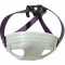 Purple sporting helmet chin straps in PVC adult children size