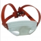 Red high tensile strength helmet chin straps PVC with soft cup