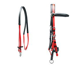 red and black PVC horse racing bridle wholesale retail