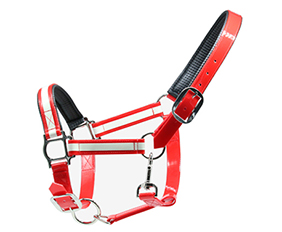 durable waterproof glowing halter in red
