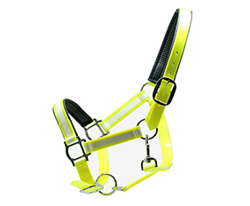 yellow glowing horse halter TPU