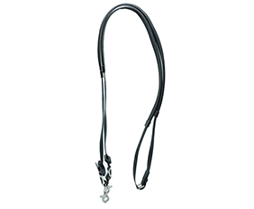 waterproof black PVC coated nylon horse riding reins