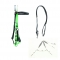 green PVC endurance trail horse bridle