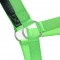 green flexible nylon horse halter