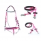 pink Waterproof durable marathon PVChalter bridles