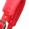 soft padding nylon halter with brass hardware in red