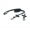 waterproof black PVC coated nylon horse riding reins