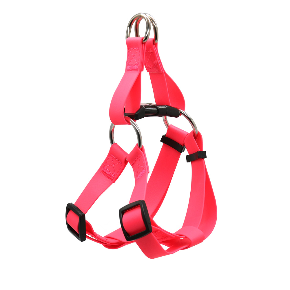  PVC dog harness with metal buckle