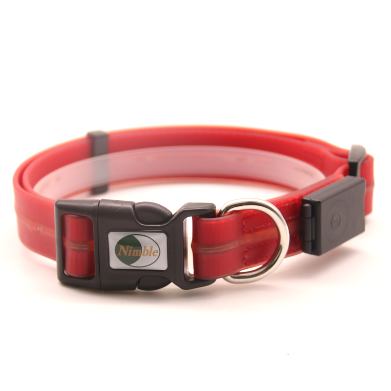 Adjustable PVC Coated LED Pet Collar Light