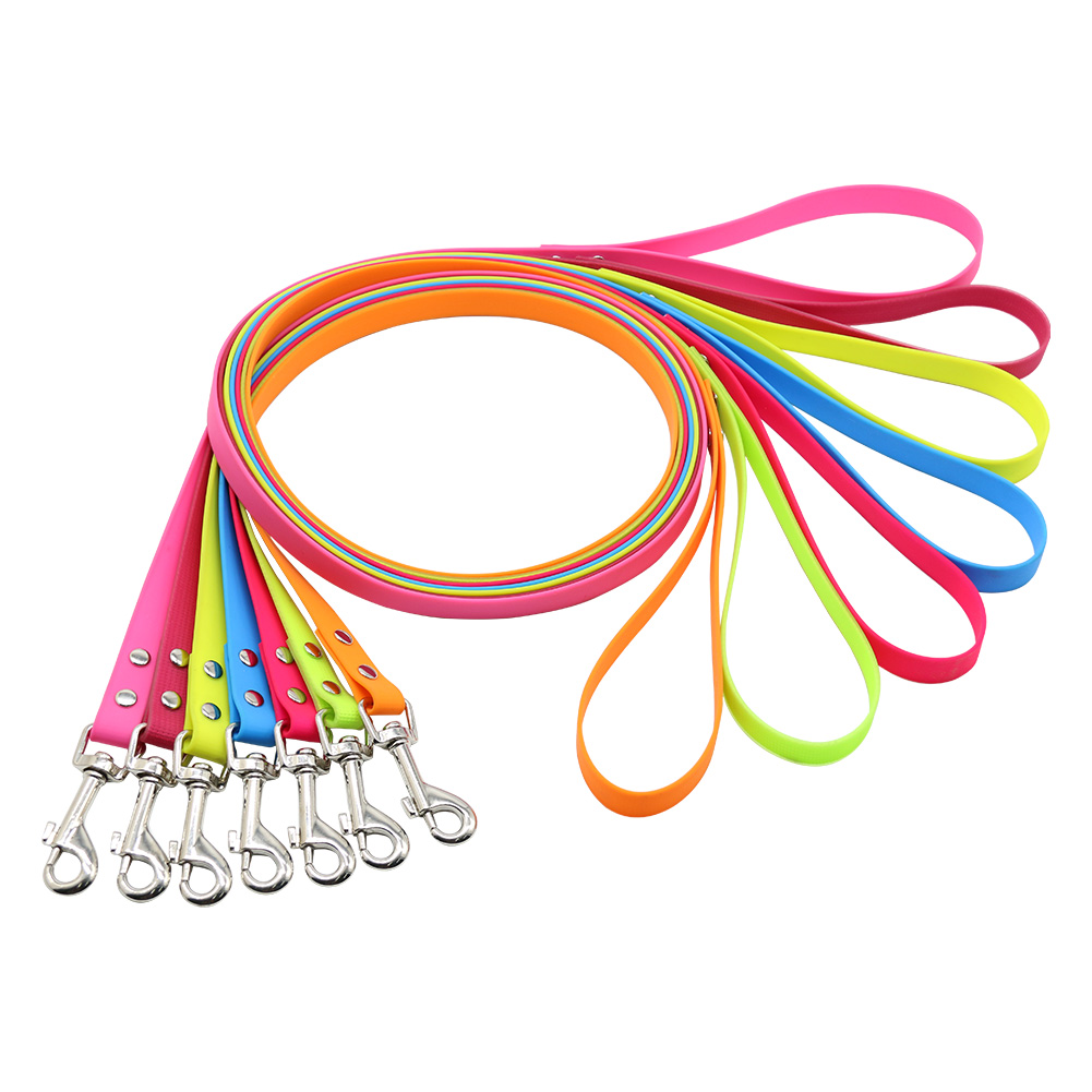 Multi Color Wholesale PVC coated Soft Waterproof Dog Leash